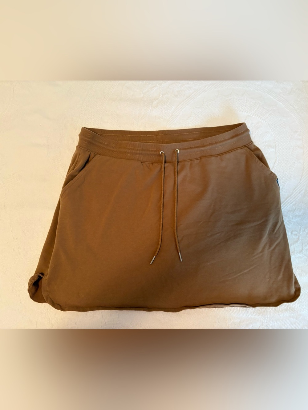 Eddie Bauer Casual Brown Drawstring Skirt